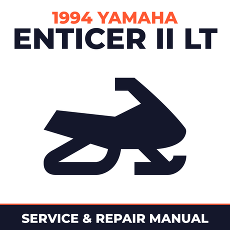 1994 Yamaha Enticer II LT Service and Repair Manual - snowmobile workshop manual cover