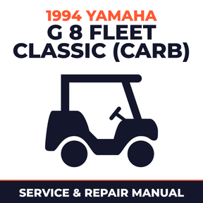 1994 Yamaha G 8 FLEET CLASSIC (CARB) Service and Repair Manual - golf car workshop manual cover