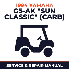 1994 Yamaha G5-AK "SUN CLASSIC" (CARB) Service and Repair Manual - golf car workshop manual cover