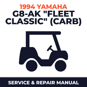 1994 Yamaha G8-AK "FLEET CLASSIC" (CARB) Service and Repair Manual - golf car workshop manual cover