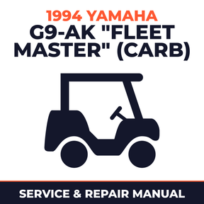 1994 Yamaha G9-AK "FLEET MASTER" (CARB) Service and Repair Manual - golf car workshop manual cover