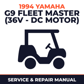 1994 Yamaha G9 FLEET MASTER (36V - DC MOTOR) Service and Repair Manual - golf car workshop manual cover