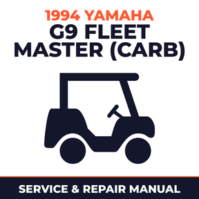 1994 Yamaha G9 FLEET MASTER (CARB) Service and Repair Manual - golf car workshop manual cover