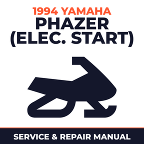 1994 Yamaha Phazer (Elec. Start) Service and Repair Manual - snowmobile workshop manual cover