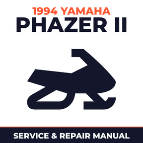 1994 Yamaha Phazer II Service and Repair Manual - snowmobile workshop manual cover
