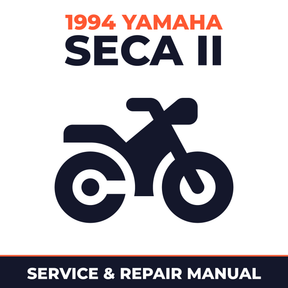 1994 Yamaha SECA II Service and Repair Manual - motorcycle workshop manual cover