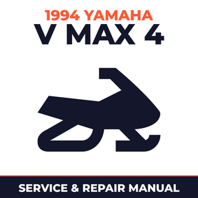 1994 Yamaha V Max 4 Service and Repair Manual - snowmobile workshop manual cover