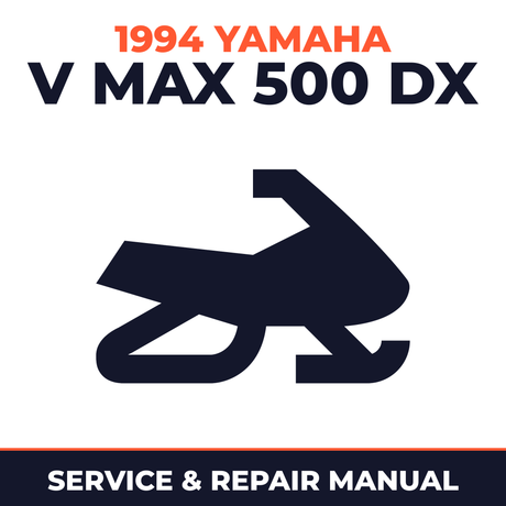 1994 Yamaha V Max 500 DX Service and Repair Manual - snowmobile workshop manual cover