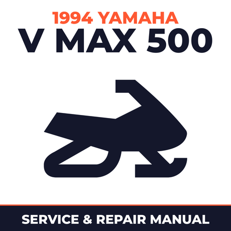 1994 Yamaha V Max 500 Service and Repair Manual - snowmobile workshop manual cover