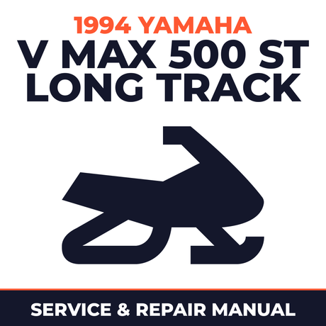 1994 Yamaha V Max 500 ST Long Track Service and Repair Manual - snowmobile workshop manual cover