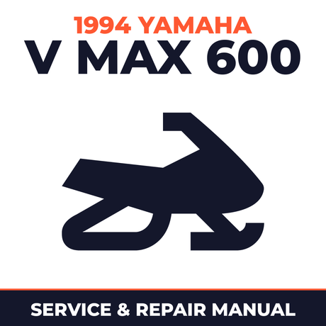 1994 Yamaha V Max 600 Service and Repair Manual - snowmobile workshop manual cover