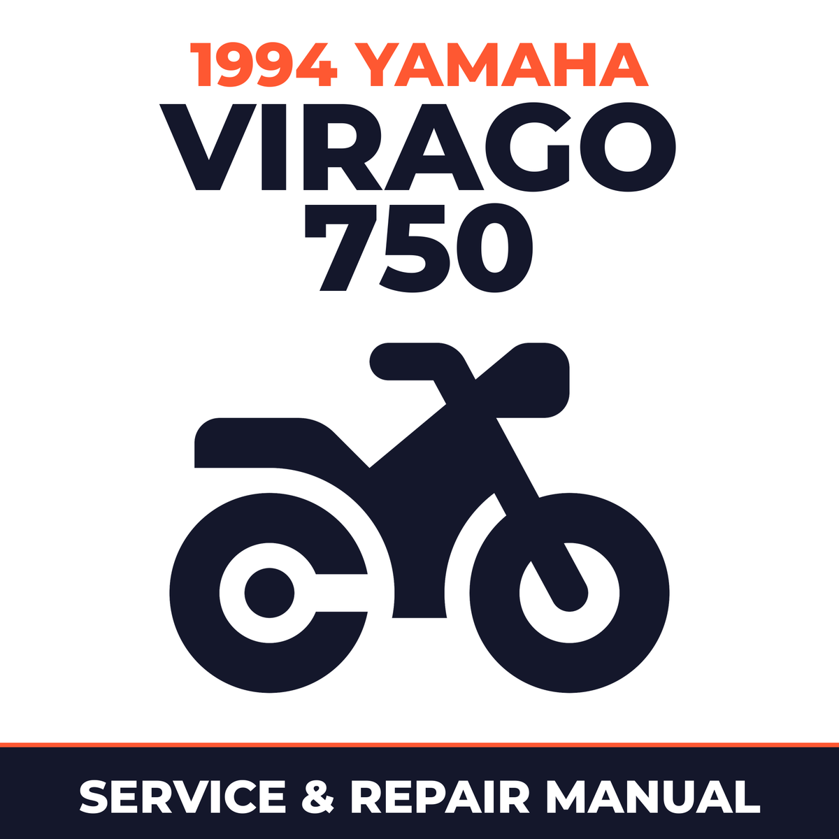 1994 Yamaha VIRAGO 750 Service and Repair Manual - motorcycle workshop manual cover