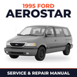 1995 Ford Aerostar service and repair manual cover with vehicle photo