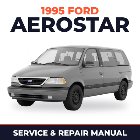 1995 Ford Aerostar service and repair manual cover with vehicle photo