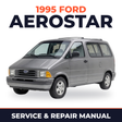 1995 Ford Aerostar service and repair manual cover with vehicle photo