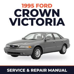 1995 Ford Crown Victoria service and repair manual cover with vehicle photo