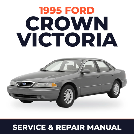 1995 Ford Crown Victoria service and repair manual cover with vehicle photo