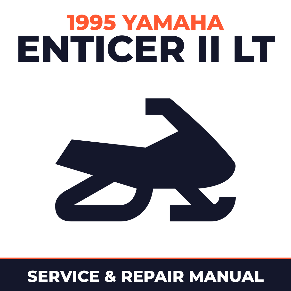 1995 Yamaha Enticer II LT Service and Repair Manual - snowmobile workshop manual cover