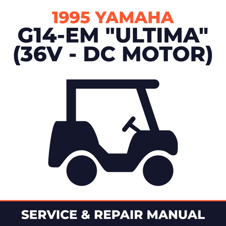 1995 Yamaha G14-EM "ULTIMA" (36V - DC MOTOR) Service and Repair Manual - golf car workshop manual cover