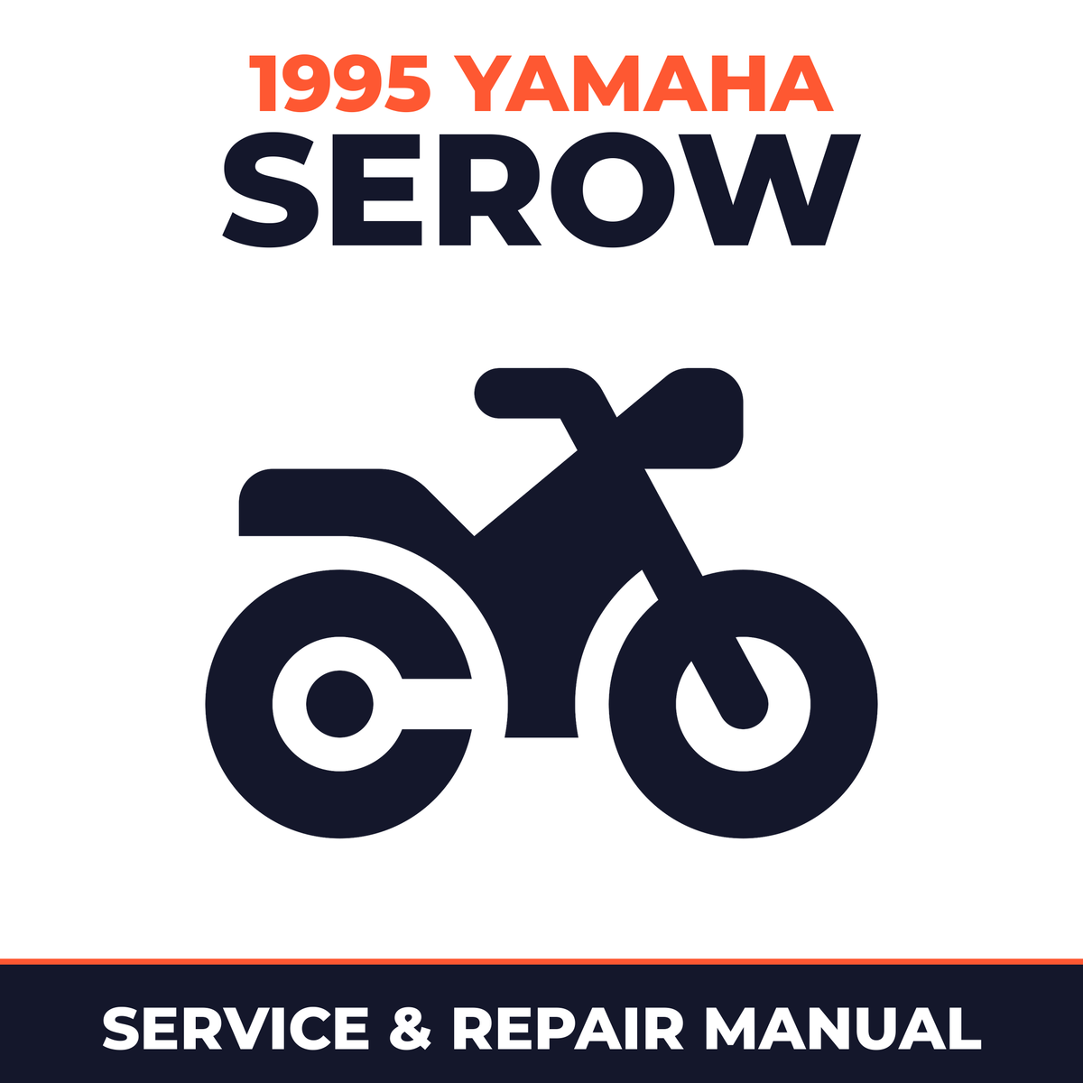 1995 Yamaha SEROW Service and Repair Manual - motorcycle workshop manual cover