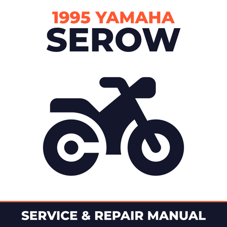 1995 Yamaha SEROW Service and Repair Manual - motorcycle workshop manual cover