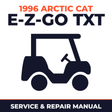 1996 Arctic Cat E-Z-GO TXT Service and Repair Manual - golf car workshop manual cover