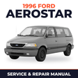 1996 Ford Aerostar service and repair manual cover with vehicle photo