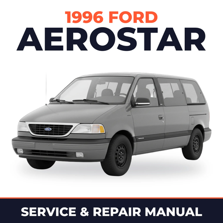 1996 Ford Aerostar service and repair manual cover with vehicle photo