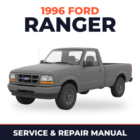 1996 Ford Ranger service and repair manual cover with vehicle photo