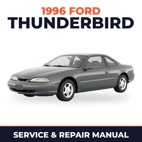 1996 Ford Thunderbird service and repair manual cover with vehicle photo