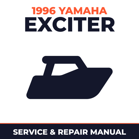 1996 Yamaha EXCITER Service and Repair Manual - boat workshop manual cover