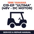 1996 Yamaha G19-EP "ULTIMA" (48V - DC MOTOR) Service and Repair Manual - golf car workshop manual cover