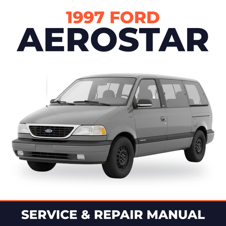 1997 Ford Aerostar service and repair manual cover with vehicle photo