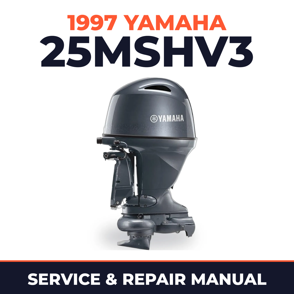 1997 Yamaha 25MSHV3 2 stroke Service and Repair Manual
