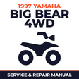 1997 Yamaha BIG BEAR 4WD Service and Repair Manual - ATV workshop manual cover