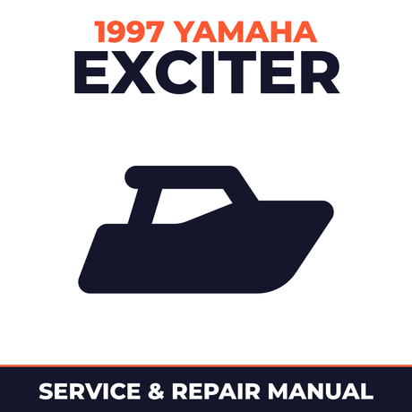 1997 Yamaha EXCITER Service and Repair Manual - boat workshop manual cover