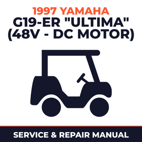 1997 Yamaha G19-ER "ULTIMA" (48V - DC MOTOR) Service and Repair Manual - golf car workshop manual cover