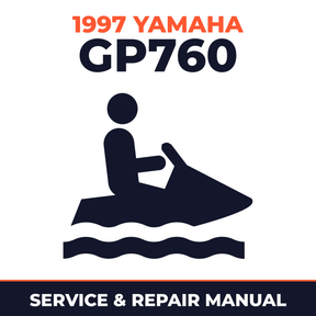 1997 Yamaha GP760 Service and Repair Manual - personal watercraft workshop manual cover