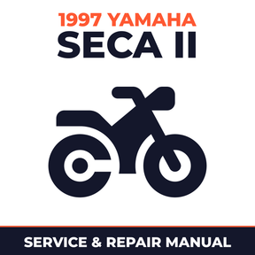 1997 Yamaha SECA II Service and Repair Manual - motorcycle workshop manual cover