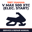 1997 Yamaha V Max 500 XTC (Elec. Start) Service and Repair Manual - snowmobile workshop manual cover
