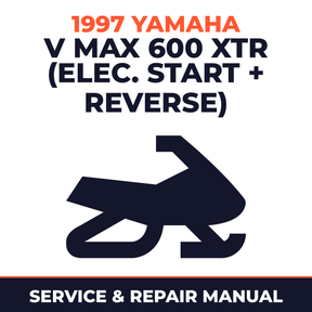 1997 Yamaha V Max 600 XTR (Elec. Start + Reverse) Service and Repair Manual - snowmobile workshop manual cover
