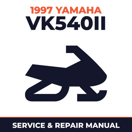 1997 Yamaha VK540II Service and Repair Manual - snowmobile workshop manual cover