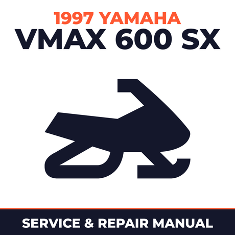 1997 Yamaha VMAX 600 SX Service and Repair Manual - snowmobile workshop manual cover