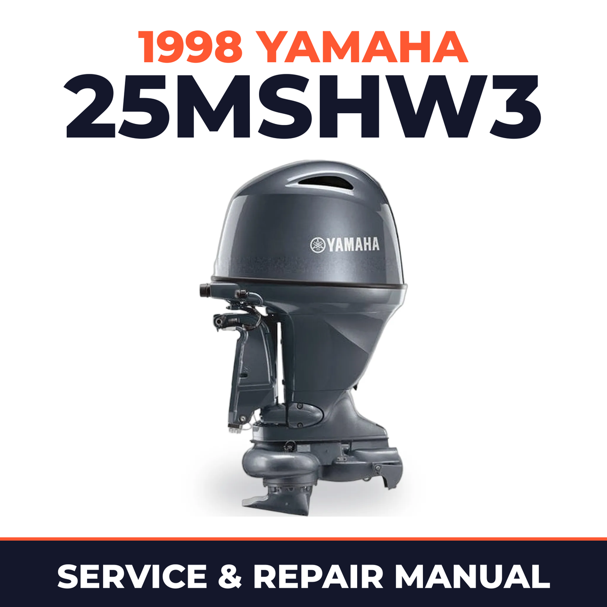 1998 Yamaha 25MSHW3 2 stroke Service and Repair Manual