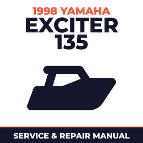 1998 Yamaha EXCITER 135 Service and Repair Manual - boat workshop manual cover