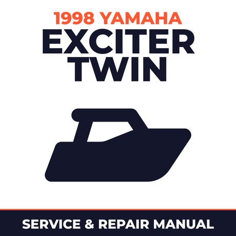 1998 Yamaha EXCITER TWIN Service and Repair Manual - boat workshop manual cover
