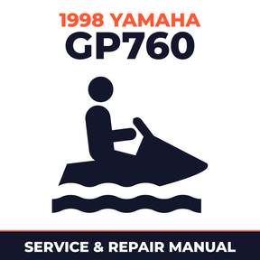 1998 Yamaha GP760 Service and Repair Manual - personal watercraft workshop manual cover