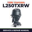 1998 Yamaha L250TXRW 2 stroke Service and Repair Manual
