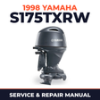 1998 Yamaha S175TXRW 2 stroke Service and Repair Manual