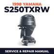 1998 Yamaha S250TXRW 2 stroke Service and Repair Manual